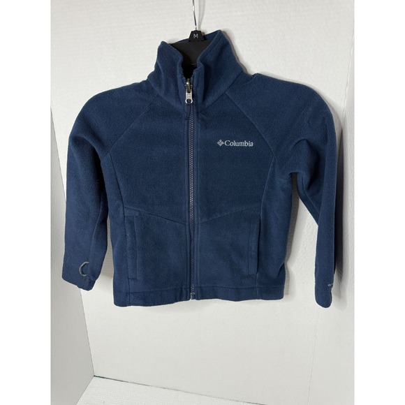 Columbia Interchange Fleece Full Zip Jacket Kids XXS Blue Cozy Warm - Picture 1 of 3